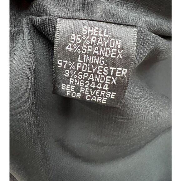 ARTELIER NICOLE MILLER black white red sleeveless sheath animal print dress S - Picture 8 of 8